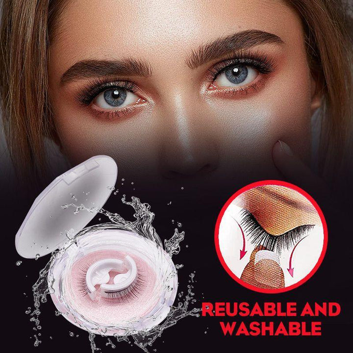 GlamLashFix™ Selbstklebende Wimpern | Wiederverwendbar &amp; Hautfreundlich | Natürliches Volumen in Sekunden