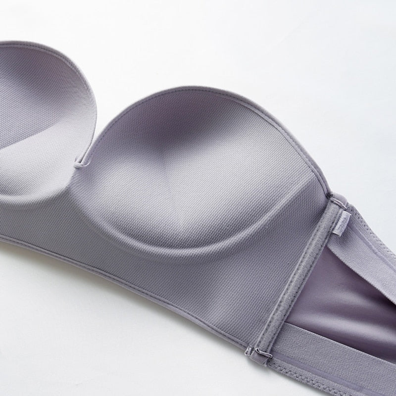 Strapless comfort bra seamless &amp; non-slip | Soft elastic material | Invisible under off-shoulder tops &amp; dresses