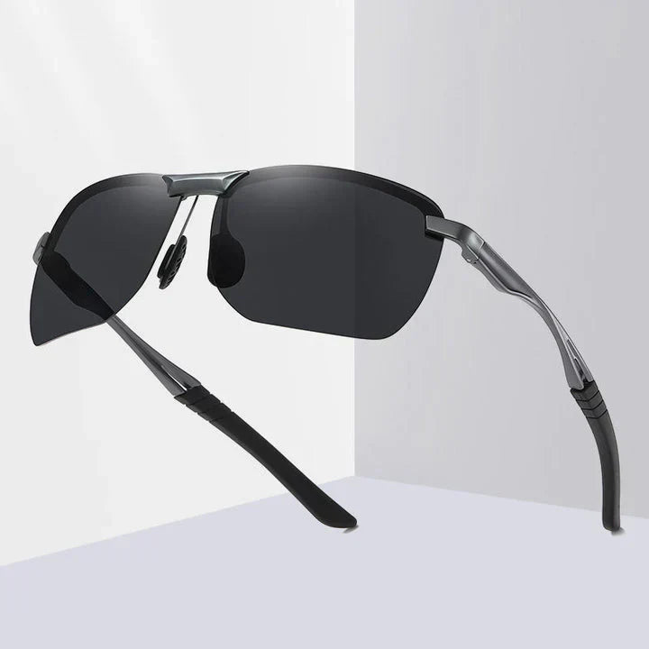 Selbsttönende Brille mit Blaulichtfilter | Photochromatische Gleitsichtbrille mit UV400-Schutz und leichtem TR90-Rahmen