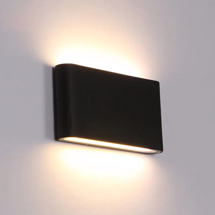 HelleNacht™ Lampada da parete LED premium | Impermeabile IP65 | Sensore di movimento | Luce calda up &amp; down