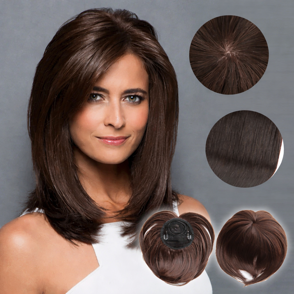 Clip-In Haar Topper | Natürliches Haarvolumen mit praktischem Clip-System