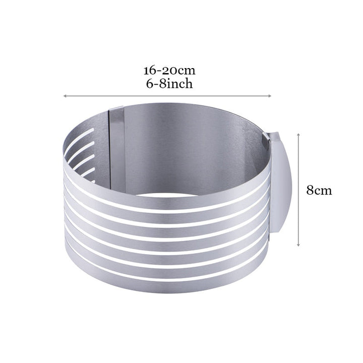 Adjustable stainless steel cake slicer | Precise cake layers | For Ø 15–30 cm cakes