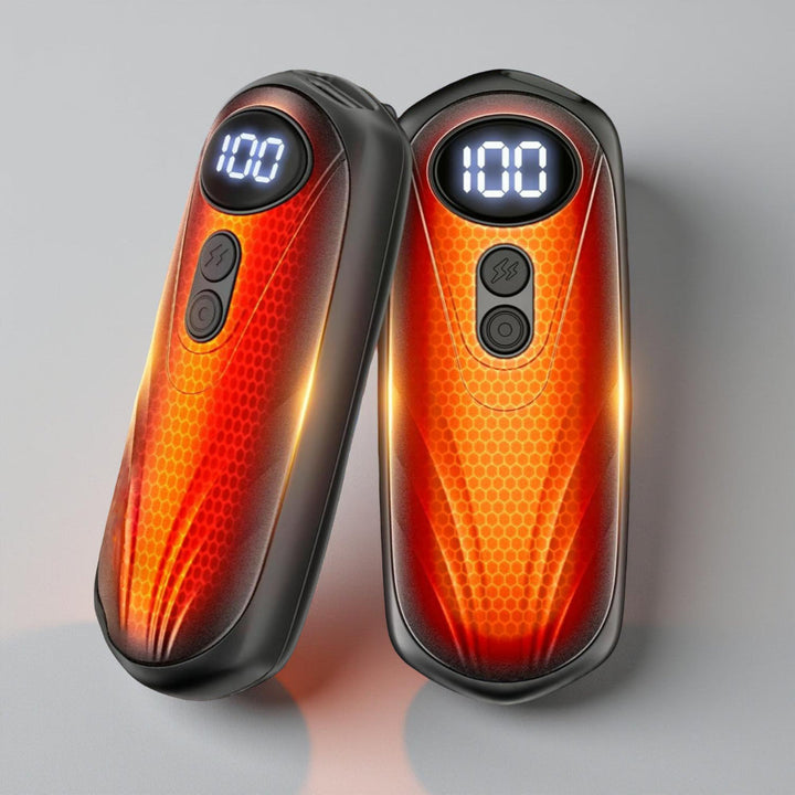 Elektrische Handwärmer | Wiederaufladbares 2er-Set mit 5 Heizstufen, LED-Anzeige und bis zu 20 Stunden Wärme für Winter und Outdoor