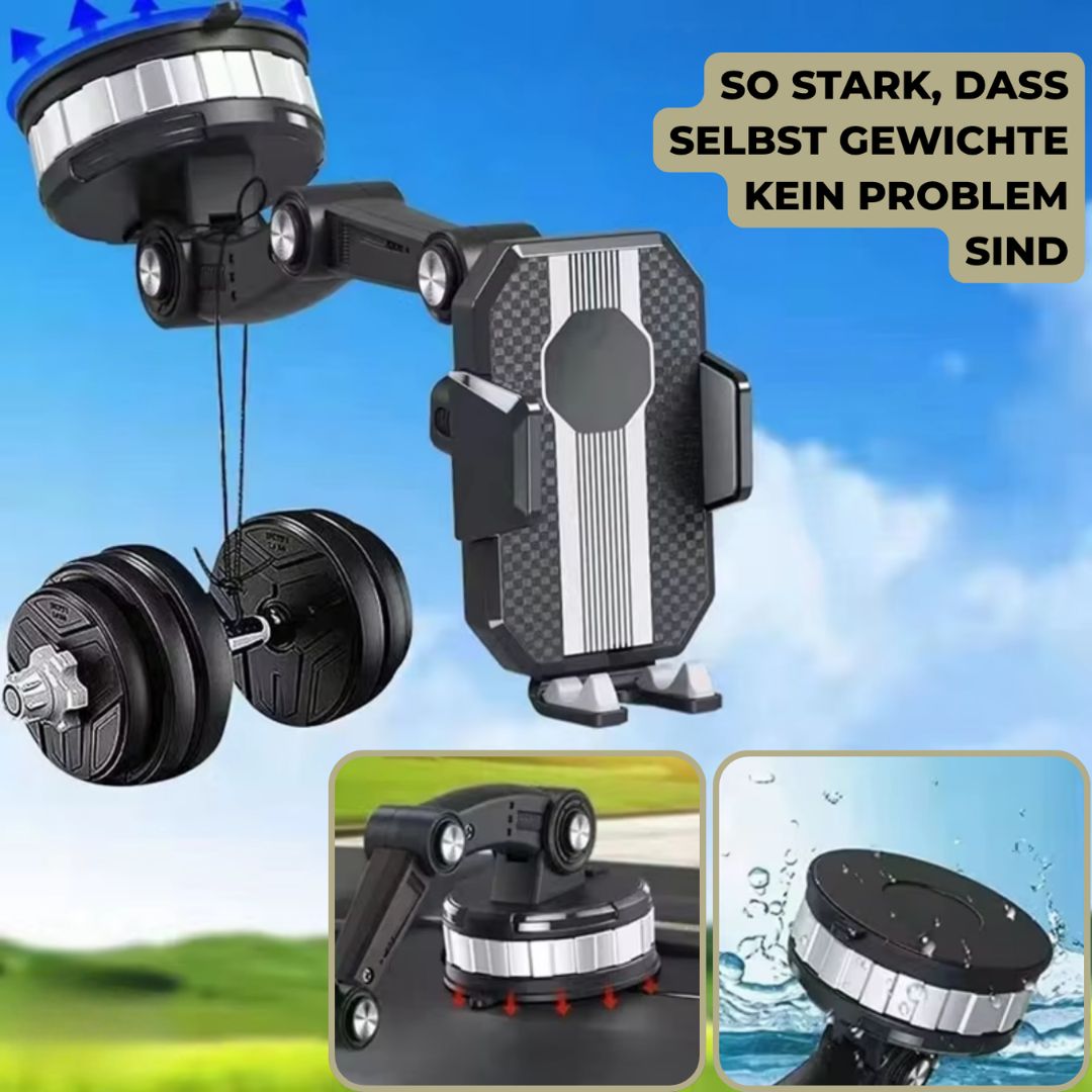 Handyhalterung Auto mit Saugnapf | 360° drehbare Smartphone-Halterung für Armaturenbrett und Windschutzscheibe
