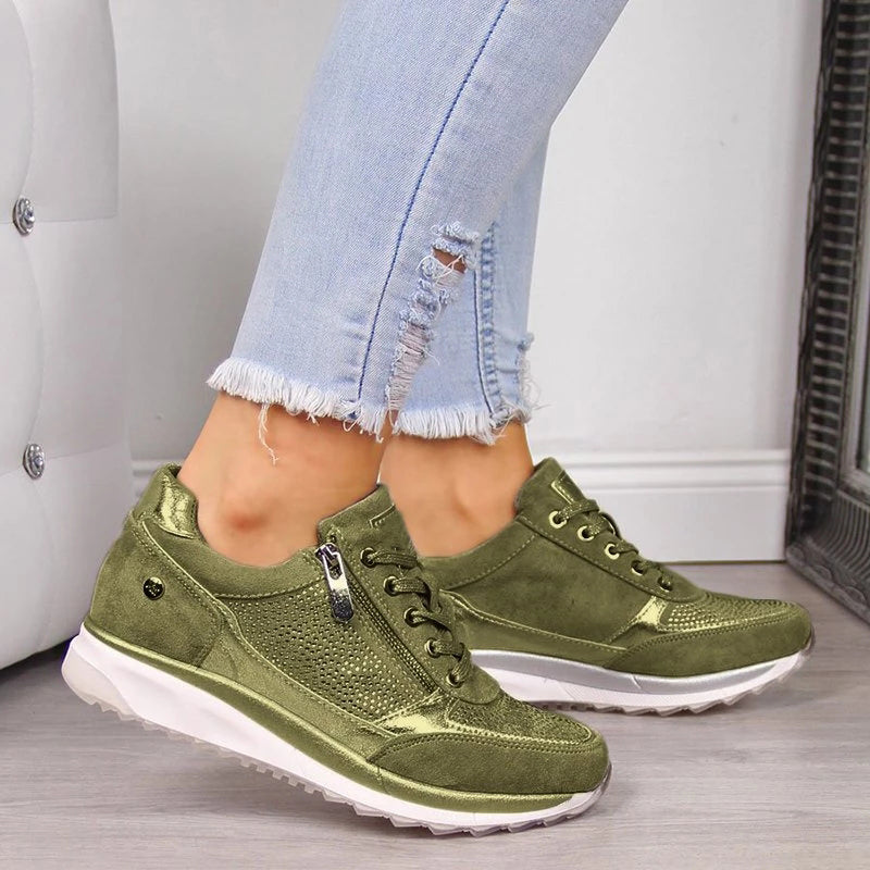 Damen Schuhe | Bequeme Alltagsschuhe mit Fußgewölbestütze und Anti-Rutsch-Sohle