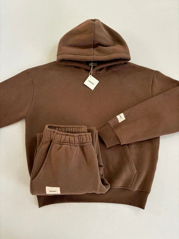 Damen Loungewear Set mit Hoodie &amp; Jogginghose | Weicher, warmer Freizeitanzug im Relaxed Fit für Alltag &amp; Zuhause