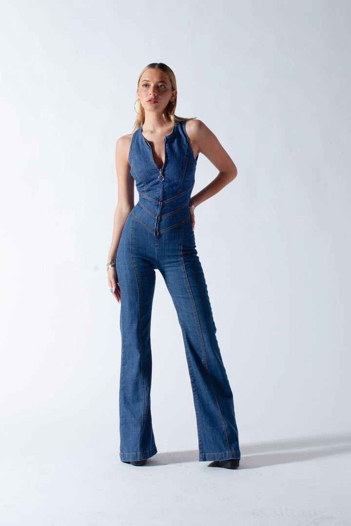 Susanna - Backless heart cutout jumpsuit