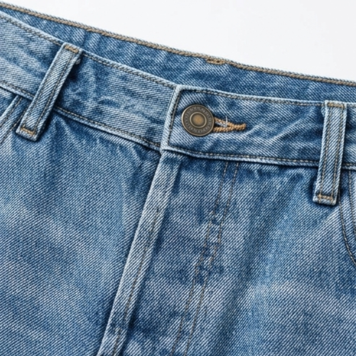 Damen Cropped Jeans | Retro-Jeans mit geradem Bein und Fransen