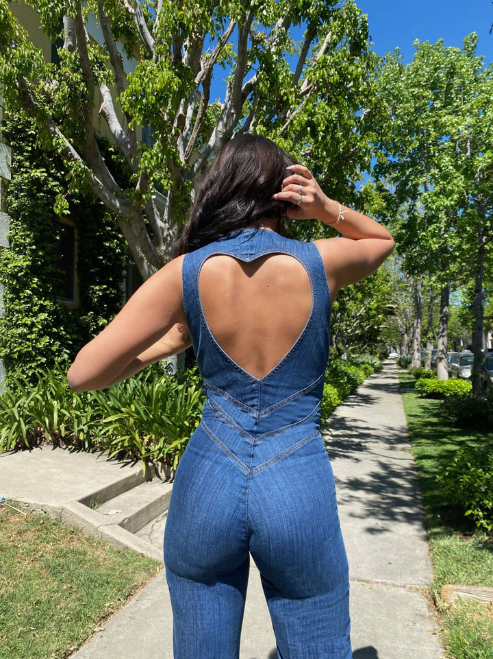 Susanna - Backless heart cutout jumpsuit