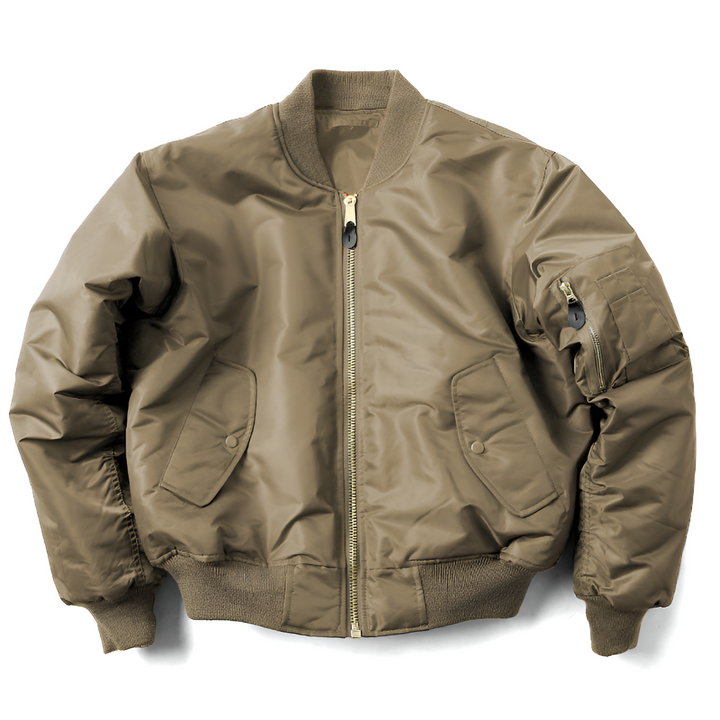 Damen Bomberjacke mit geripptem Kragen und Reißverschluss | Übergangsjacke mit Taschen und gerippten Abschlüssen für den Alltag