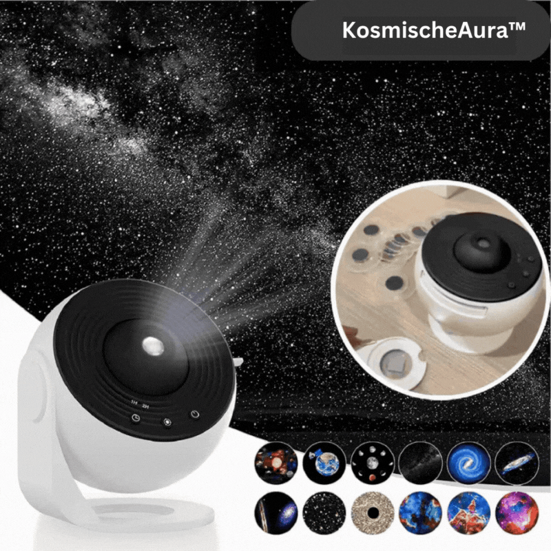 Projecteur d’étoiles veilleuse avec 13 motifs HD | Éclairage d’ambiance silencieux avec minuterie et mise au point | Lumière galaxie pour chambre