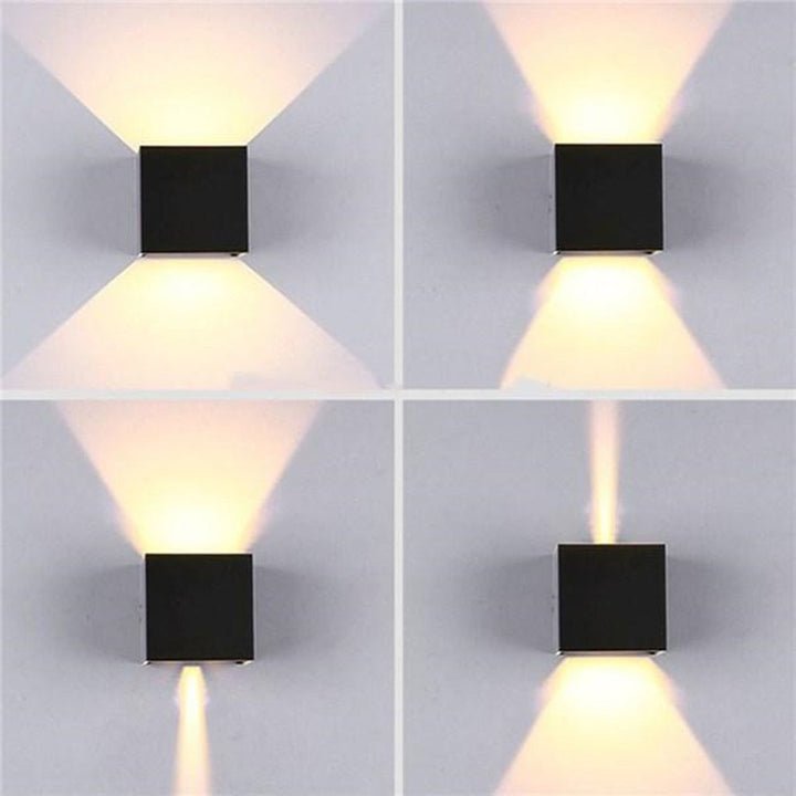 HelleNacht™ Lampada da parete LED premium | Impermeabile IP65 | Sensore di movimento | Luce calda up &amp; down