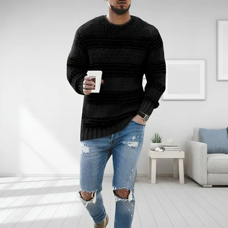 Herren Strickpullover | Weicher Pullover mit Stretch-Komfort und atmungsaktivem, knitterarmem Material