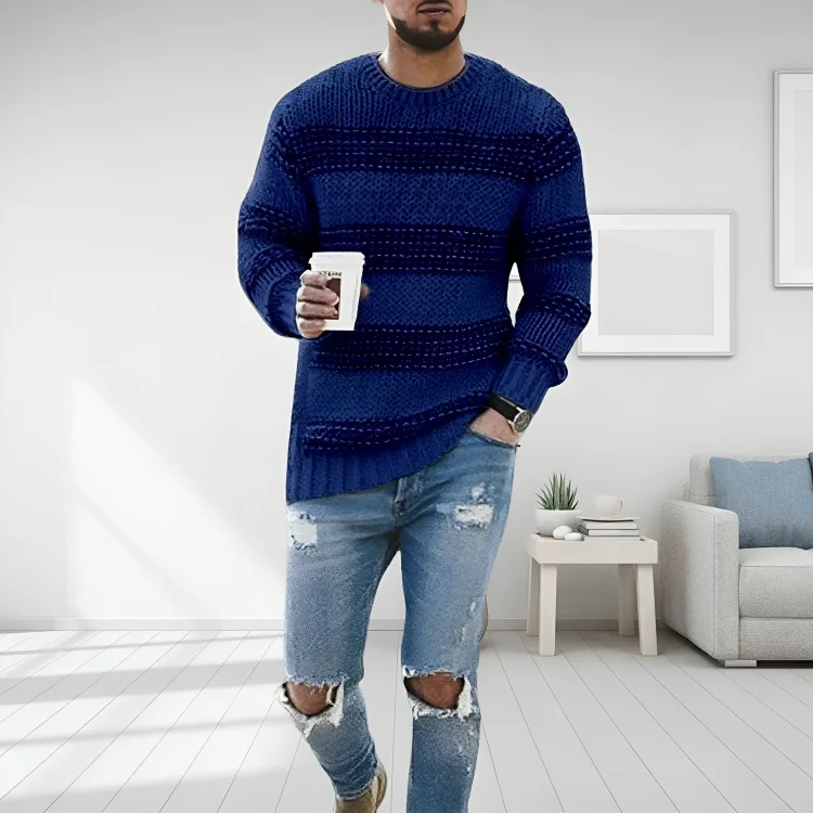 Herren Strickpullover | Weicher Pullover mit Stretch-Komfort und atmungsaktivem, knitterarmem Material