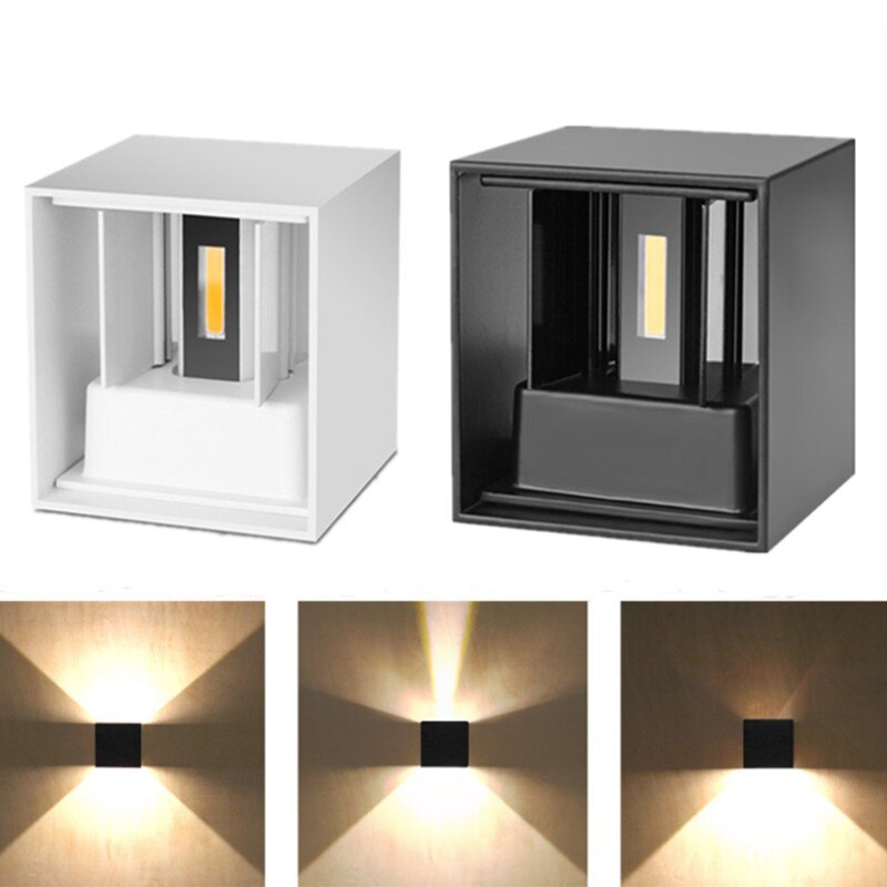 HelleNacht™ Lampada da parete LED premium | Impermeabile IP65 | Sensore di movimento | Luce calda up &amp; down