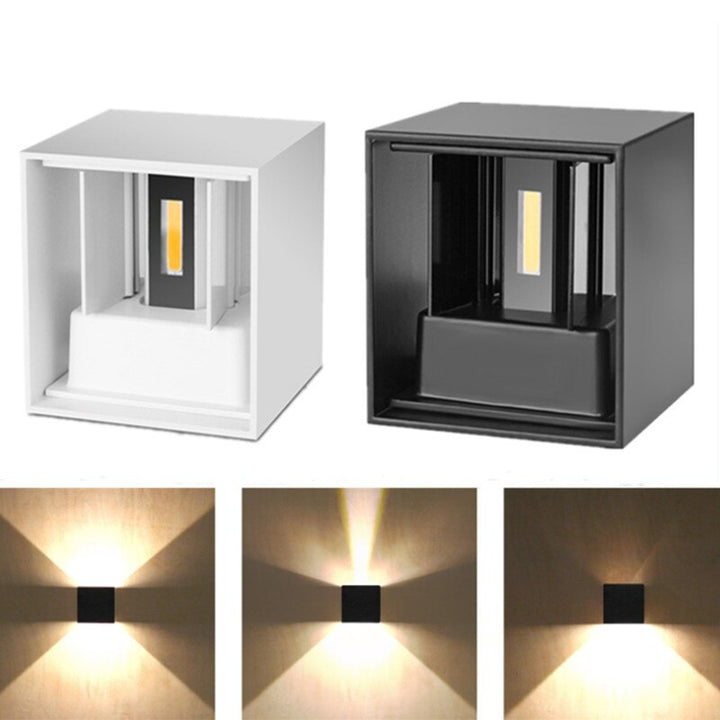 HelleNacht™ Lampada da parete LED premium | Impermeabile IP65 | Sensore di movimento | Luce calda up &amp; down