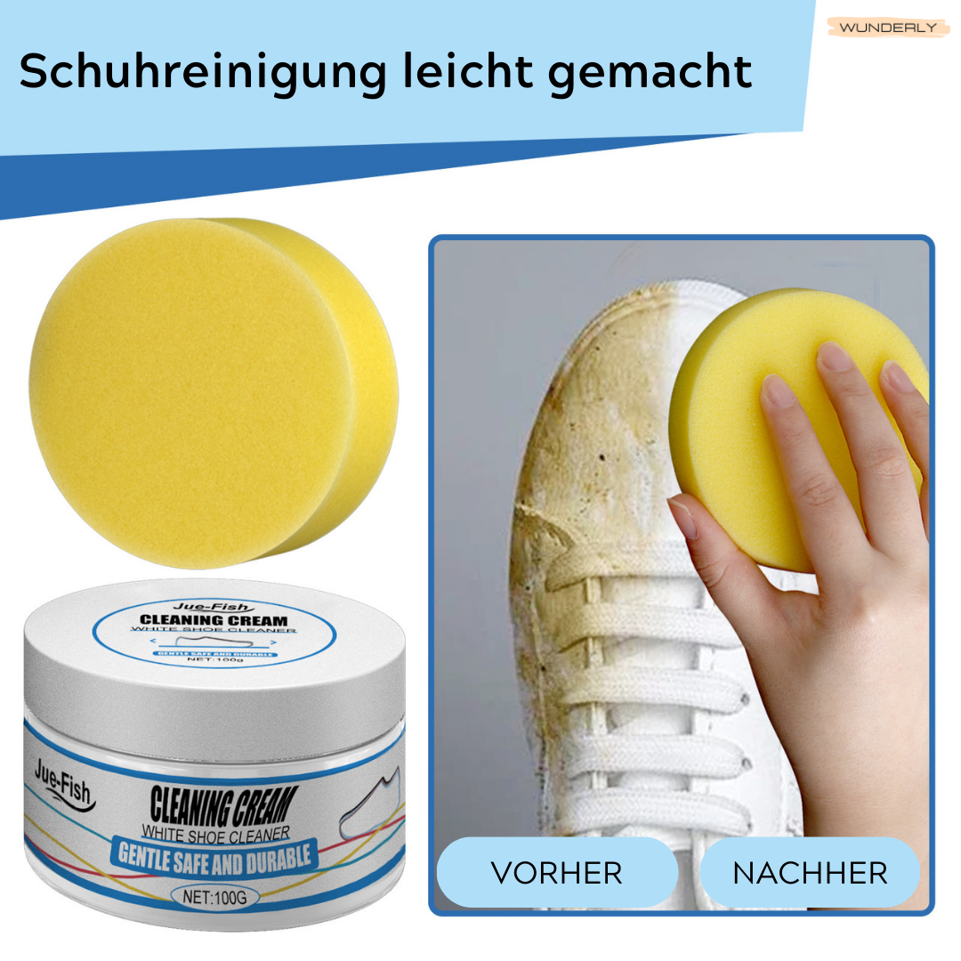 Sneaker cleaner for white &amp; color | Deep cleaning against dirt &amp; yellowing | Gentle formula, with applicator