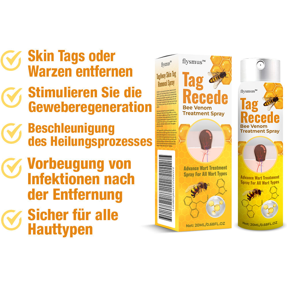 Pflegespray mit Bienengift-Extrakt | Beruhigt &amp; spendet Feuchtigkeit | Für glatter wirkende Haut, 30 ml, schnelle Anwendung