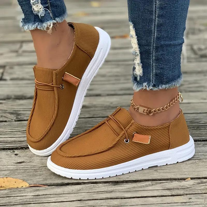 Damen Slip-On Schuhe | Bequeme Freizeitschuhe zum Hineinschlüpfen für Alltag, Büro, Reisen &amp; Freizeit
