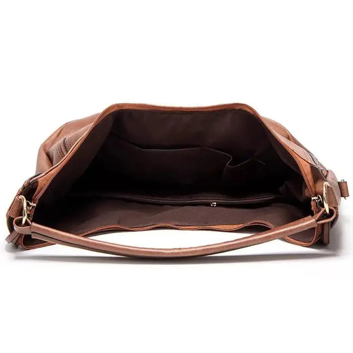 Damen Umhängetasche | Vintage-Handtasche mit mehreren Innenfächern und verstellbarem Schulterriemen