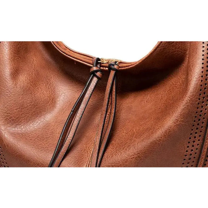 Damen Umhängetasche | Vintage-Handtasche mit mehreren Innenfächern und verstellbarem Schulterriemen
