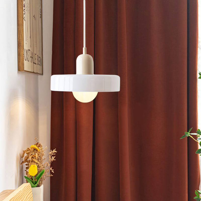Suspension en métal et verre avec effet vitrail | Ø25/Ø35 cm, douille G9 | Suspension réglable | Aspect cristal
