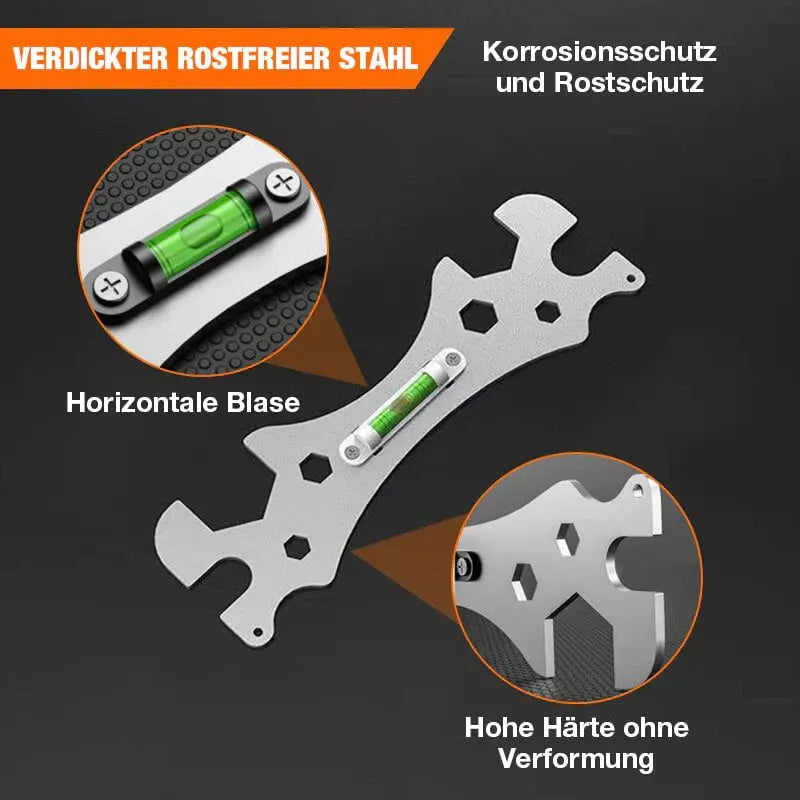 Multifunctional Angle Wrench | Stainless steel | For faucet nuts &amp; tight spaces | Anti-slip design