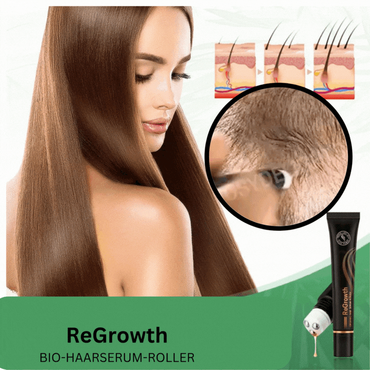 Organic Hair Serum Roller for Scalp | With Herbal Extracts, Non-Greasy | Easy to Apply &amp; Massage In | 20 ml (1+1 Set)