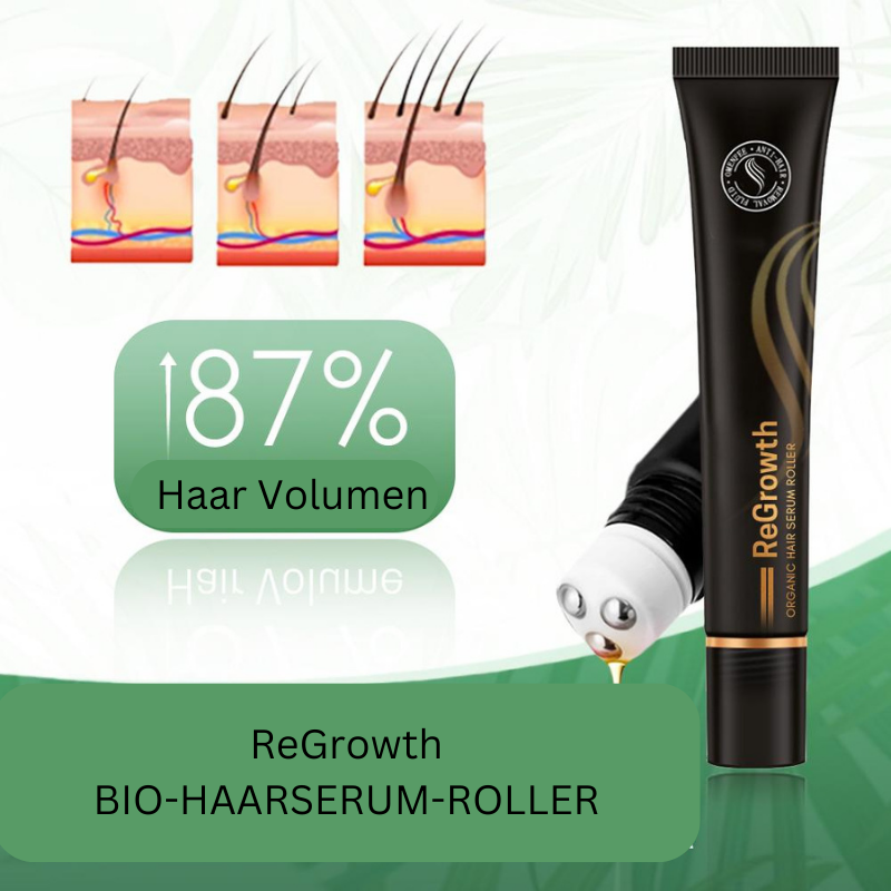 Organic Hair Serum Roller for Scalp | With Herbal Extracts, Non-Greasy | Easy to Apply &amp; Massage In | 20 ml (1+1 Set)