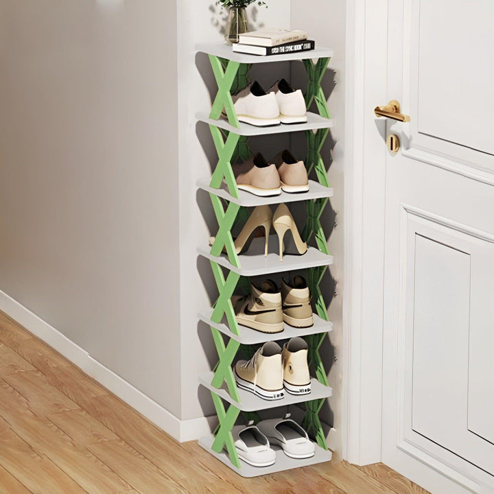 Faltbares Schuhregal mit 3–7 Ebenen | Platzsparender Schuh-Organizer | Multifunktionale Aufbewahrung für Flur &amp; Schlafzimmer