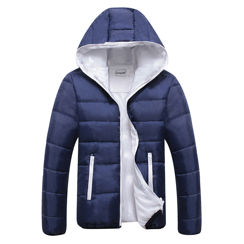Damen wattierte Steppjacke mit Kapuze | Leichte Winterjacke mit winddichter Außenseite, warmer Fütterung und verdeckten Verschlüssen