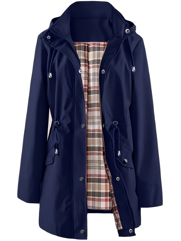 Damen Winterjacke lang mit Reißverschluss | Warme Jacke mit praktischen Taschen und bequemer Passform für Alltag und Freizeit
