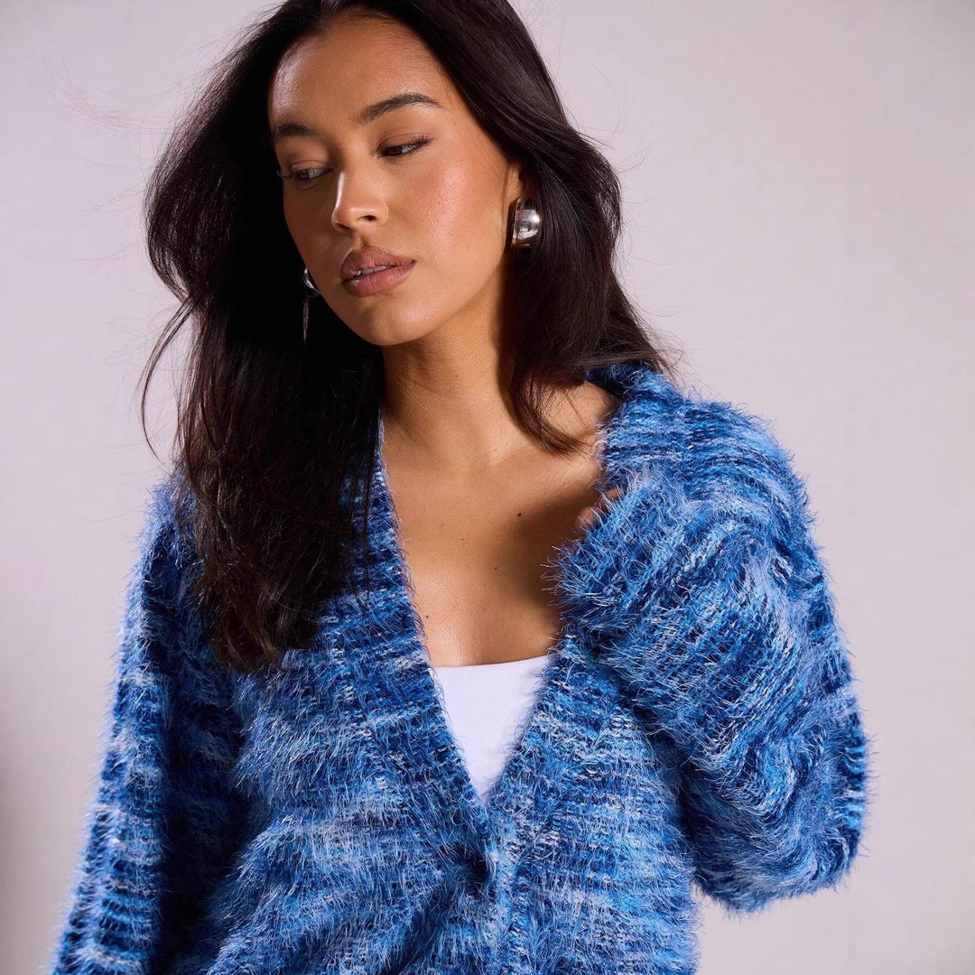 Damen Oversized Strickpullover mit schulterfreiem Ausschnitt | Lockerer Langarmpullover mit Rippenstrick und weicher Strickstruktur