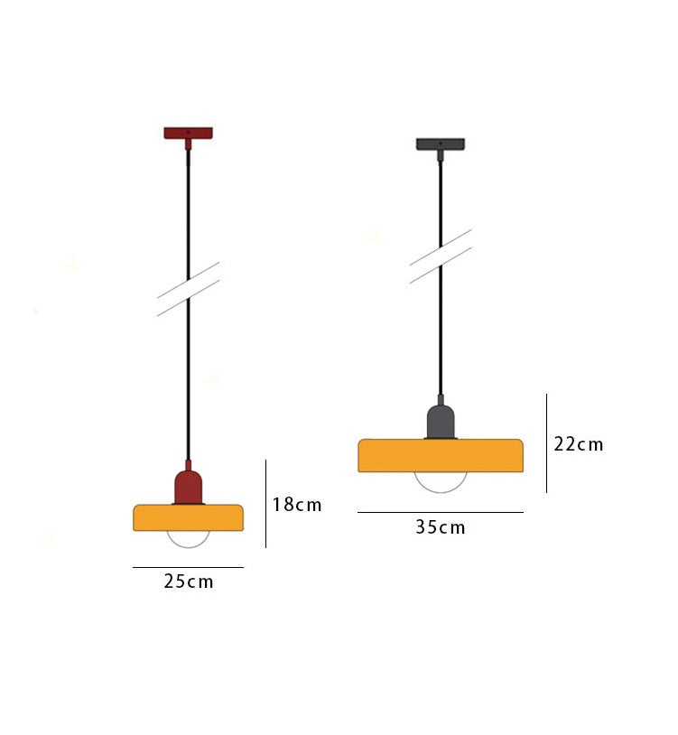 Suspension en métal et verre avec effet vitrail | Ø25/Ø35 cm, douille G9 | Suspension réglable | Aspect cristal