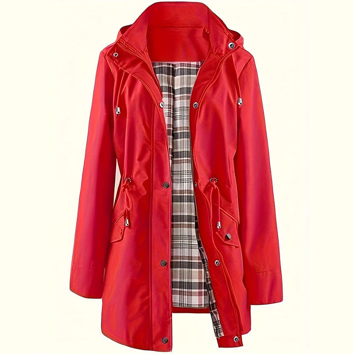 Damen Winterjacke lang mit Reißverschluss | Warme Jacke mit praktischen Taschen und bequemer Passform für Alltag und Freizeit