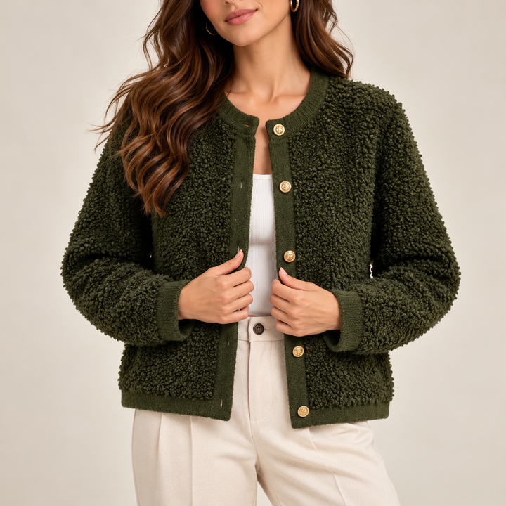 Damen Strickjacke aus weichem Kuschelstrick | Wandelbarer Cardigan zum offenen oder geschlossenen Tragen für Herbst und Alltag