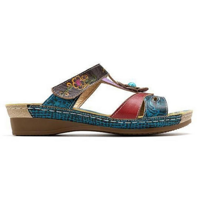 Bequeme Damen-Sandalen mit Fußgewölbe-Stütze | leicht &amp; atmungsaktiv | flexible Comfort-Einlegesohle | Plateau 2–5 cm