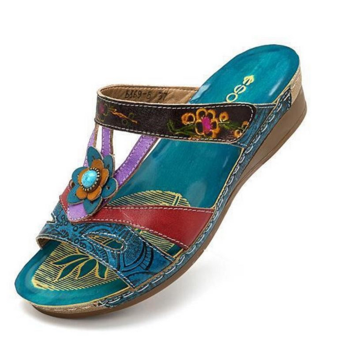 Bequeme Damen-Sandalen mit Fußgewölbe-Stütze | leicht &amp; atmungsaktiv | flexible Comfort-Einlegesohle | Plateau 2–5 cm