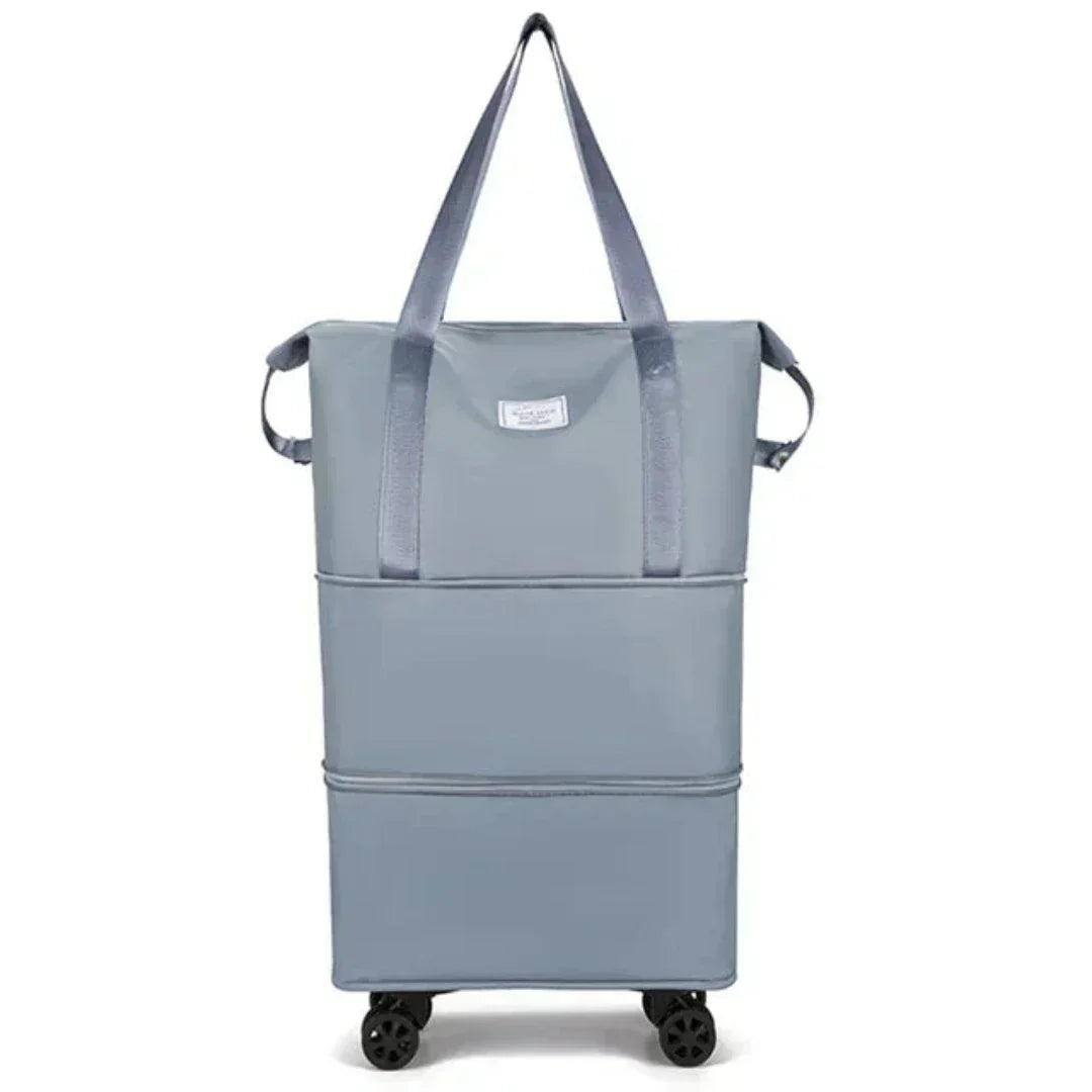 Travel organizer suitcase with compartment system | Expandable storage + optional wheels | Organized packing | Colors Black/Purple/Pink/Blue