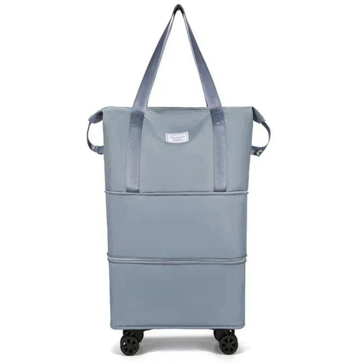 Travel organizer suitcase with compartment system | Expandable storage + optional wheels | Organized packing | Colors Black/Purple/Pink/Blue