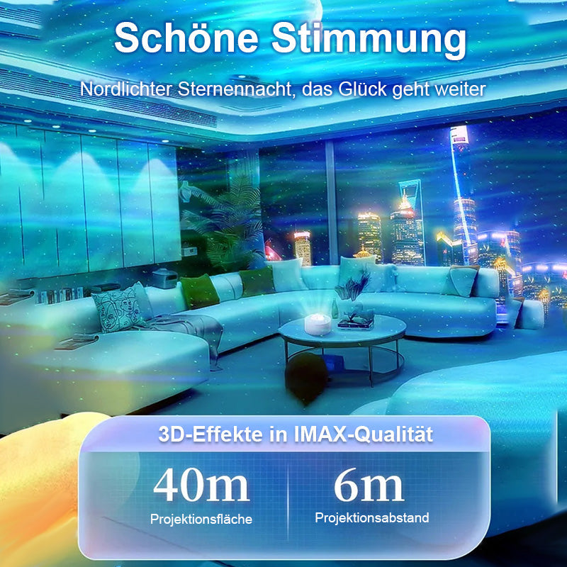 Sternenhimmel Projektor | Atmosphärische Lichtprojektion für Schlafzimmer und Kinderzimmer, als Geschenk für besondere Anlässe