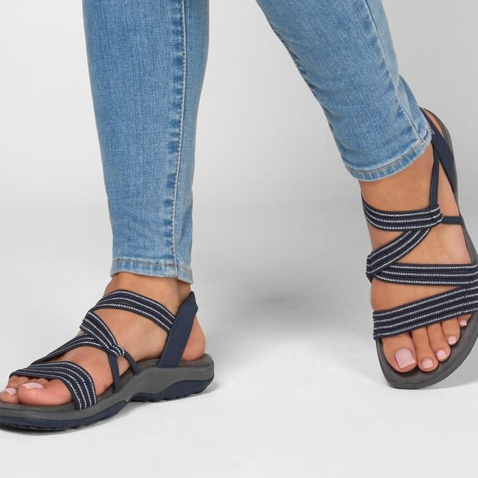 Damen Komfort-Sandalen mit rutschfester Sohle | Ergonomisch &amp; bequem für Sommer | Kathrin Sandalen