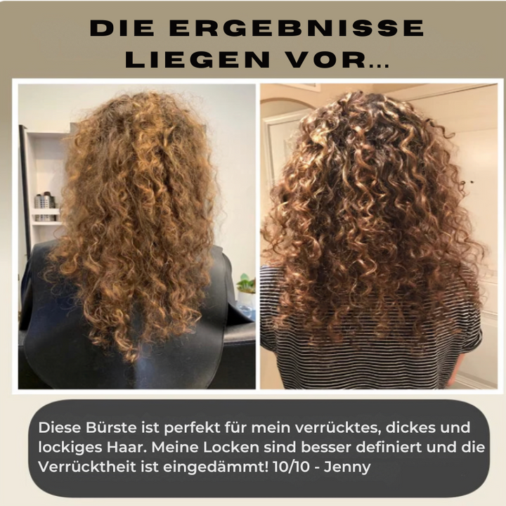 Curl Brush for Defined Curls | Gently Detangles &amp; Reduces Frizz | For Wet &amp; Dry Hair, with Styling Edges (1+1 Set)