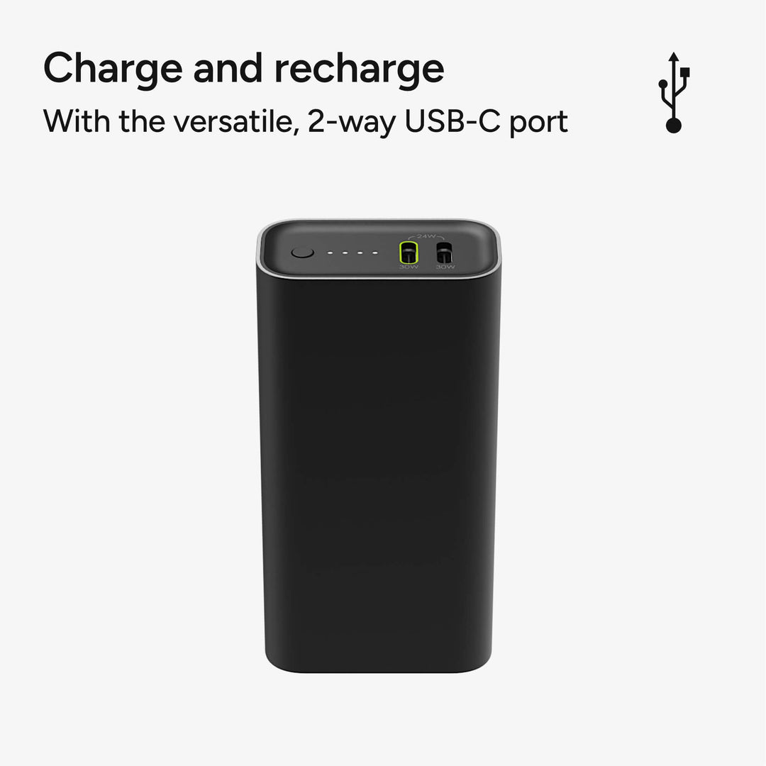 Powerbank 10000 mAh | Kompakte Schnelllade-Powerbank mit Dual USB-C