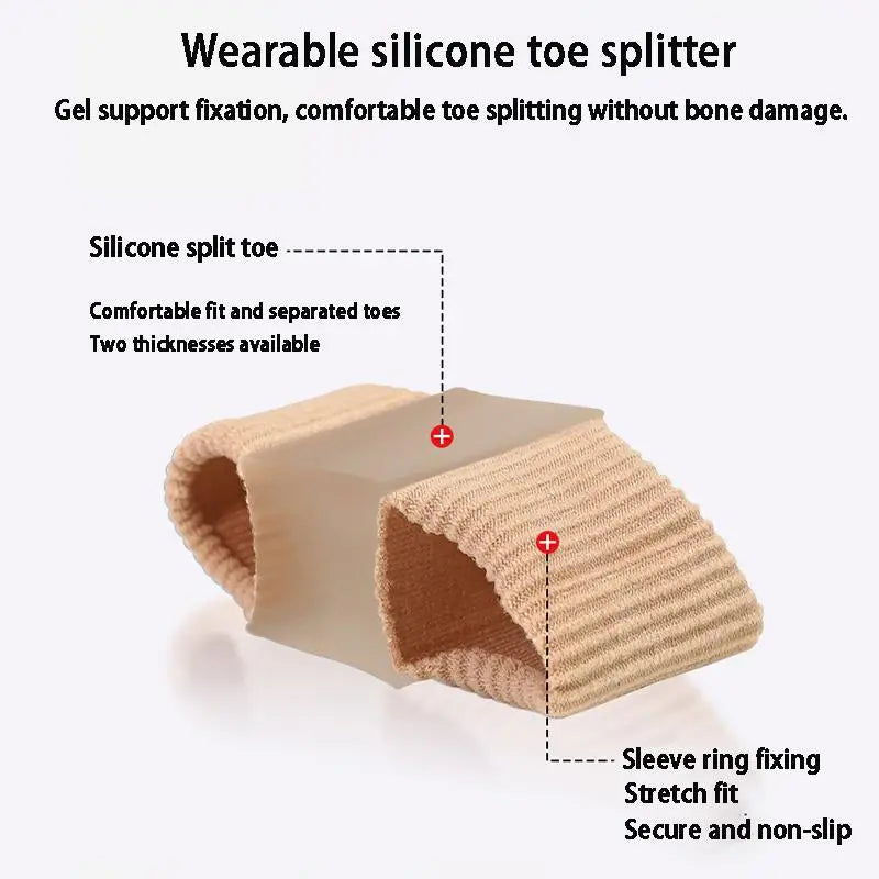 Premium Toe Separator | Elastic separators for bunions &amp; misalignments | Nylon &amp; SEBS