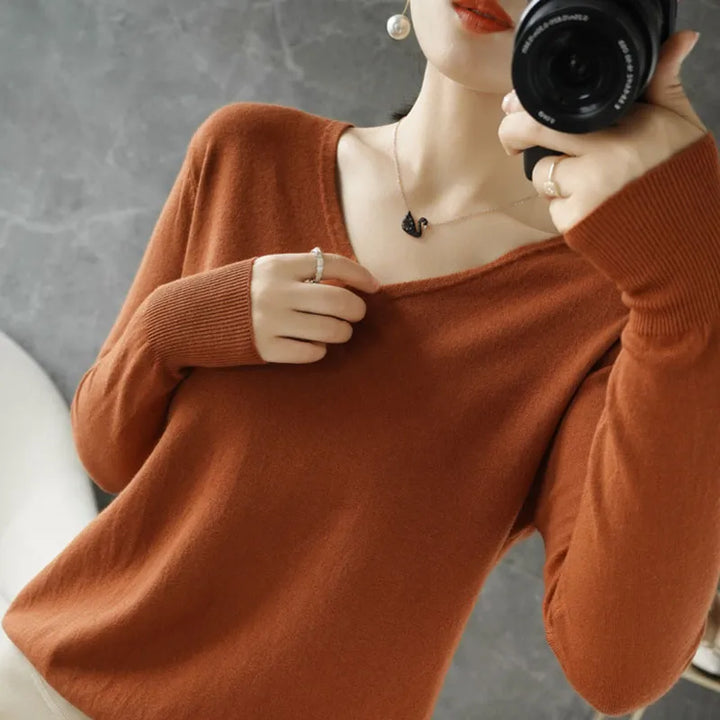 Simone | Sweater with V-neck
