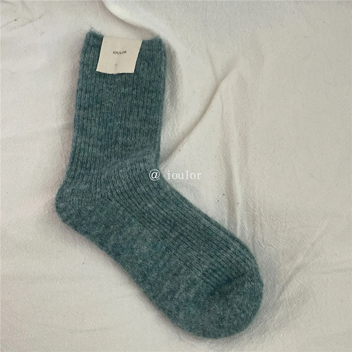 Damen Thermosocken | Extra dicke Wintersocken im japanischen Strickstil für warme Füße