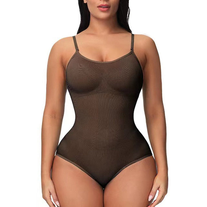 Women’s Shapewear Body with Deep Neckline | Figure Shaping Bodysuit for Smooth Silhouette | Breathable, Elastic, Invisible