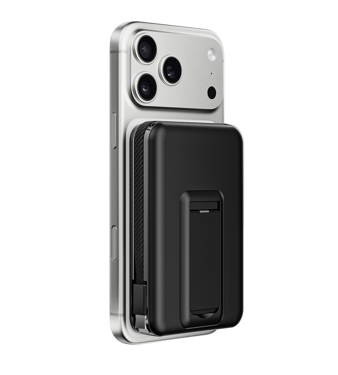 Powerbank 10.000 mAh | Magnetisches Schnellladen mit 25 W, integriertem Ladekabel und praktischer Standfunktion