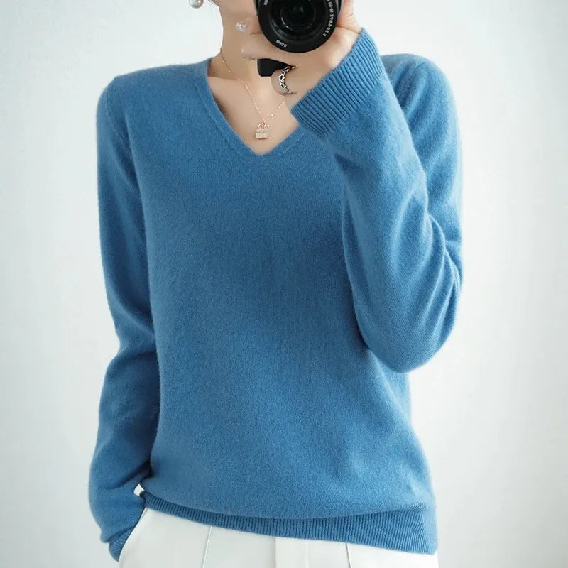 Simone | Sweater with V-neck
